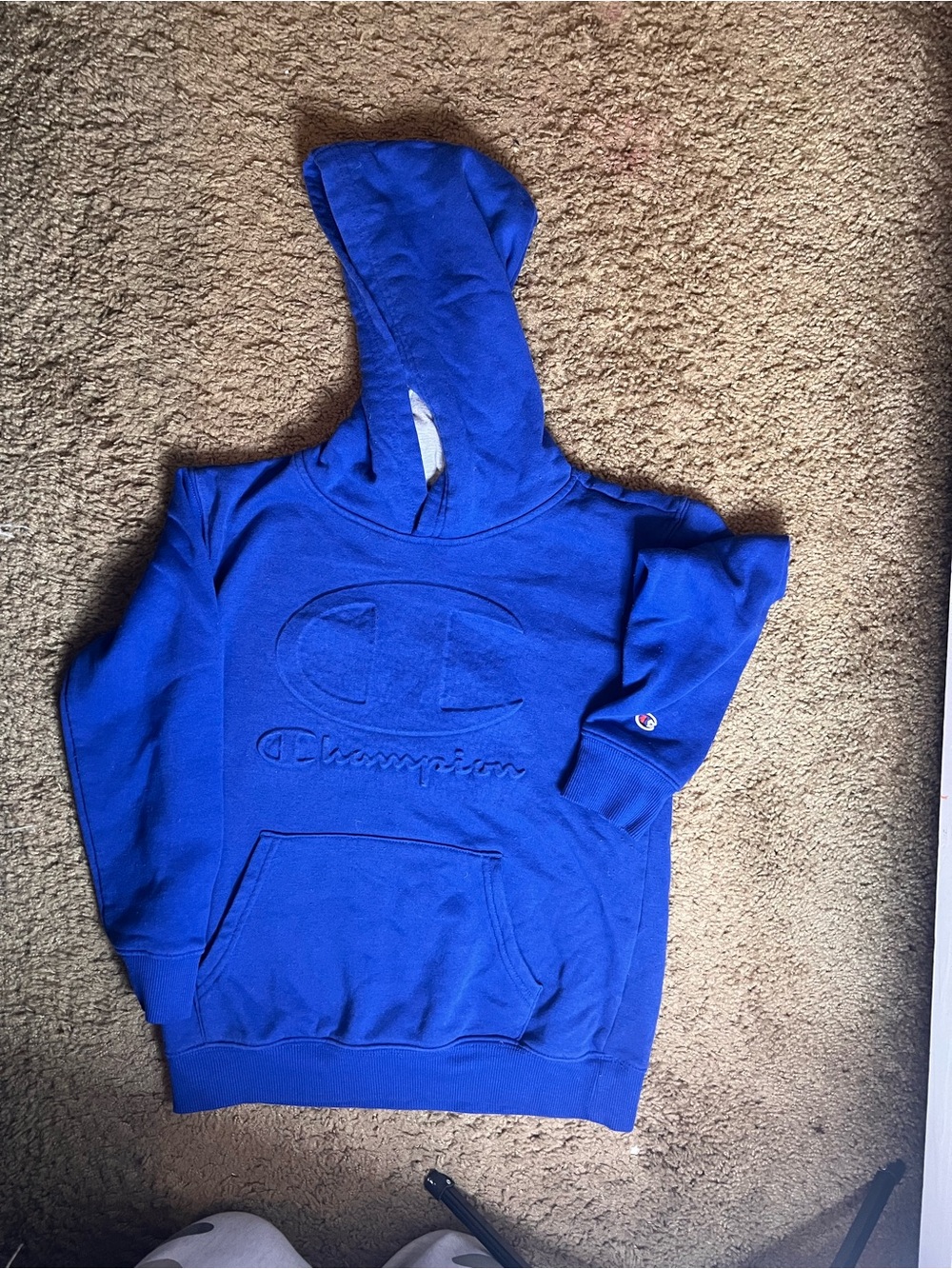 Champion Royal Blue Kids Pullover Hoodie